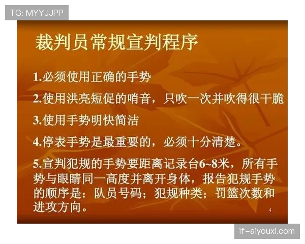 篮球新手必学：裁判手势大全与快速判断技巧